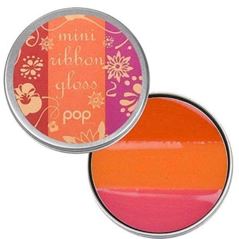 𝅺pop beauty mini ribbon gloss in poppy red